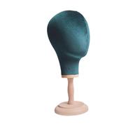 LeeQinersw Espositore per parrucche, modello di testa di manichino, portatile, da tavolo, versatile, per riporre cappelli, per centri commerciali, Verde Scuro