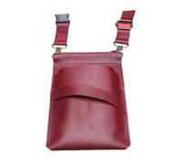 LeeQinersw Fanny Pack per Parrucchieri con Deposito a Forbice E Organizzatore, Rosso