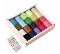 LeeQinersw Filo da Cucito in Poliestere Set Cucito Filo Forti Accessori Indispensabili Uso Manuale E Macchina Colori per Capi Fai da Te Rammendi Adatto a Viaggi, 20 Colori 10 Rotoli