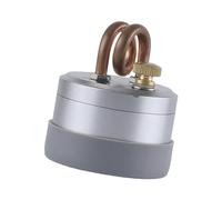 LeeQinersw Fornello Ad Alcool Mini Stufa da Campeggio Bruciatore Leggero Accessori da Picnic Compatto E Resistente in Metallo Adatto per Viaggi Emergenze All'ape, Argentato con tampone