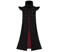 LeeQinersw Gilet da Notturno Resistente bordo Svasato Effetto, Gilet con Colletto, Moda, per Feste a Tema, Spettacoli Teatrali, Cosplayer