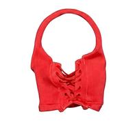 LeeQinersw Gilet Donna Elasticizzato Top Bambola Corsetto Halter Dal Taglio Moderno Tessuto Elasticizzato Effetto Morbido Perfetto per Mostre di Bambole 1/6 E Allestimenti Vetrina , Rosso