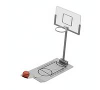 LeeQinersw Gioco di Basket da Scrivania Mini Gioco da Tavolo Canestro da Tavolo Giocattolo da Ufficio Set Pieghevole Struttura in Metallo Durevole Leggero Adatto