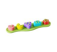 LeeQinersw Gioco di impilamento per smistamento dei colori, puzzle di abbinamento dei colori, compatto, apprendimento competitivo, portatile, giocattolo