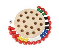 LeeQinersw Gioco di Memoria in Legno con Tabellone senza Schermo Gioco di Memoria con Dadi e Pezzi Rimovibili Resistente per Attività Prescolastiche , Stile A