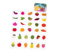 LeeQinersw Gioco di Puzzle sulle Abilità Cognitive per L'apprendimento Precoce nei Bambini Piccoli, Frutta Verdura