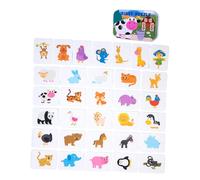 LeeQinersw Gioco di Puzzle sulle Abilità Cognitive per L'apprendimento Precoce nei Bambini Piccoli, Puzzle degli Animali della Fattoria