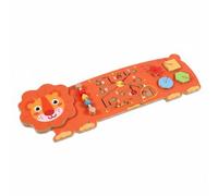 LeeQinersw Gioco Didattico per Bambini Tavola attività Murale Pannello a Parete in Legno Gioco Primi Apprendimenti con Colori Forme E Percorsi Stile Animali, Leone
