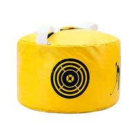 LeeQinersw Golf Swing Borsa da Allenamento Golf Sacca da Impatto Cuscino da Colpo Strumento Training in Pvc Struttura Stabilizzata con Base Arrotondata Adatta, Giallo