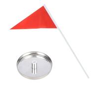 LeeQinersw Golf Training Target Strumento per Esercizi Putting Golf Coppa Bersaglio Portatile Flag Rosso Ad Alta Visibilità Costruzione Resistente in Acciaio E Fibra di Vetro Adatto a Viaggio