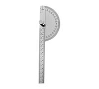 LeeQinersw Goniometro Cercatore di Angoli Strumento per Falegname Righello Regolabile Realizzato in Acciaio Inossidabile Durevole Adatto per Disegno Tecnico E a, Solido 19.6x5.2 Cm