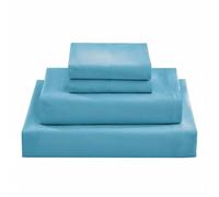 LeeQinersw Industrial Biancheria da Letto Set Completo Pezzi Materiale Microfibra Morbido Design Minimalista Fissaggio con Clip Regolazione Della Temperatura, Azzurro Cielo, Twin