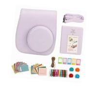 LeeQinersw Kit di Accessori per Custodia per Fotocamera istantanea, Custodia Protettiva Semplice, Divertente, Carina, Comoda con Tracolla, Borsa per Fotocamera, Viola
