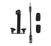 LeeQinersw Kit Microfono E Clip per Registrazione Dal Vivo con Strumento Mini, 3 Pin per Akg