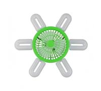 LeeQinersw Lampada Ventilatore da Soffitto Ventilatore da Soffitto Lampada da Soffitto Plafoniera LED per Comfort Interno Attacco E27 60 W Materiale PP PC Adatta, Verde
