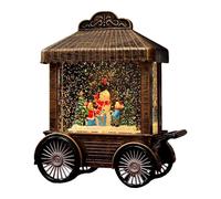 LeeQinersw Lanterna a Carillon Natalizia Centrotavola Luminoso con Scintillio Girevole E USB Adatta per Decorare La Casa E Come Dono, Bronzo