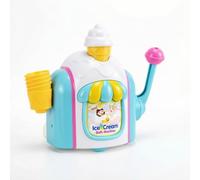 LeeQinersw Macchina Bolle Bambini Generatore Schiuma Manuale con Ventose Coni Gioco Finto in Coordinazione Mano Occhio Adatta a Vasca da Bagno Pareti Lisce Del