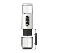 LeeQinersw Macchina Espresso Portatile Macchina Caffè Mini Compatta Elettrica Ricaricabile Pompa Pressione 19 Bar Materiale Silicone PP Adatta per Escursioni, Bianco