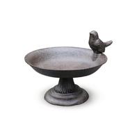 LeeQinersw Mangiatoia per Uccelli da Esterno Piatto per Uccelli Vassoio Decorativo Ciotola da Giardino in Stabile Contro il Stile Antico Adatta per Cortile Patio, Uccello Piccolo Rotondo