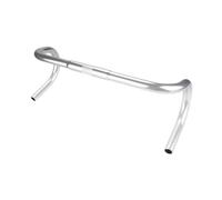 LeeQinersw Manubrio da Corsa per Bicicletta, Robusto, Professionale, Comodo, Ricambio, Facile da installare, Leggero, raccordi 25,4 mm, Argento