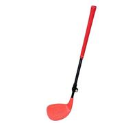 LeeQinersw Mazza da Allenamento Golf Giovani per Pratica Del Colpo Bastone a Due Sezioni Regolabile Testa Inclinata Piatta per Precisione Presa Confortevole, Rosso