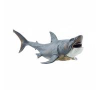 LeeQinersw Megalodon Figura di Realistico Giocattolo Preistorico Modello PVC Mascella Mobile Animale Marino Educativo Adatto per Regalo Decorazione Collezione Scrivania, L, Megalodonte Marino