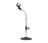 LeeQinersw Microfono Supporto Stativo Da Tavolo Gooseneck Metallo Base Ponderata per Stabilità Adatto a Gaming Lavoro in Studio Concerti Podcast Trasmissioni Rad, Scheggia