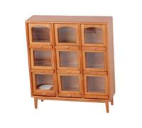 LeeQinersw Mini Mobile per casa delle Bambole, Modello di Scena, Regali per Le Feste, Organizer per la casa delle Bambole, scaffale in Legno per Il Gioco di, Legna Leggera