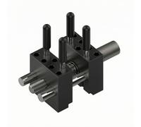 LeeQinersw Mini Morsa Compatta Morsa da Modellismo In Lega di Alluminio, per Carteggiatura, Modellisti, Nero
