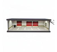 LeeQinersw Miniatura Garage Veicolo Espositore Parcheggio Scatola con Striscia Led Usb E Porta Trasparente Adatta a Collezionisti Esposizione Hobby Decorazione Casa Organizzazione Studio, color to 1