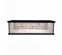 LeeQinersw Miniatura Garage Veicolo Espositore Parcheggio Scatola con Striscia Led Usb E Porta Trasparente Adatta a Collezionisti Esposizione Hobby Decorazione Casa Organizzazione Studio, Mj-08