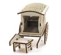 LeeQinersw Modello di Carrozza Cinese Fai da Te, Modello 3D Leggero da Montare, per Bambini