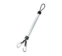LeeQinersw Molo, Palo D'ormeggio, Cima D'ormeggio per Barca, Elastico da Molo con Moschettone in Acciaio Inox, Cavo in Fibra di Carbonio Rivestit, Grigio