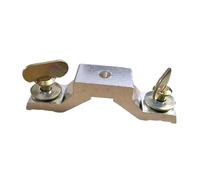 LeeQinersw Moving Head Light Bridge Connector per Supporto Illuminazione Morsetto Rapido Gancio Ponte Blocco Stabile Realizzato in Ferro Robusto Adatto a M, Alluminio Argentato, Distanza tra I Fori