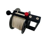 LeeQinersw Mulinello da Immersione Mulinello Subacqueo Bobina Avvolgilenza Sub Mulinello per Relitti con Piastra Circolare E Guida Filo Anti Groviglio in Lega di, M 120M