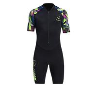 LeeQinersw Muta Da Sub in Neoprene Da 1 Mm Tuta a Maniche Corte per Nuoto in Acqua Fredda Pesca Subacquea Kayak Surf, XXXL