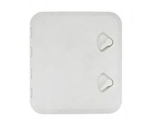 LeeQinersw Oblò Nautico Deck Coperchio a Cerniera E Chiusura a Leva per Ispezione E Stivaggio su Ponti di Imbarcazioni, Bianco, 460 510mm