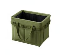 LeeQinersw Organizer Pieghevole per Attrezzatura con Struttura Solida in Metallo E Tessuto Oxford Antiusura con Tasche Esterne Laterali E Cinghie di Sospensione, Khaki