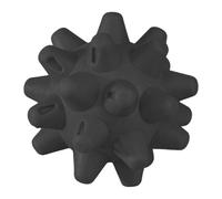 LeeQinersw Palla da massaggio con punte, palla da a forma di per uomini e donne, massaggio muscolare per piedi e polpacci, Nero