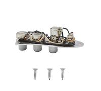 LeeQinersw Pannello Controllo Basso Piastra Regolazione Audio Unità Preassemblata Potenziometri Metallo Interruttore Serie Parallelo Cavi Già Collegati Adatto, Argento