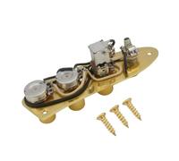 LeeQinersw Pannello Controllo Basso Piastra Regolazione Audio Unità Preassemblata Potenziometri Metallo Interruttore Serie Parallelo Cavi Già Collegati Adatto, Oro