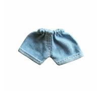 LeeQinersw Pantaloncini in Jeans per Bambola Shorts Pantaloni Corti Abbigliamento Accessorio con Dettagli Risvoltati E Finitura in Tessuto Vita Elasticizzata per, Denim Chiaro