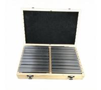 LeeQinersw Parallel Clamping Blocks Set Blocchi Paralleli Rettificati Spessori Elementi di Posizionamento Acciaio HRC52 con Superfici Rettificate 0005 Mm, 36 Pezzi 150x8 Numeri Pari