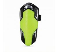 LeeQinersw Parastinchi Calcio Parastinco Protezione Tibia Scocca Dura Fodera Eva Cinturino Regolabile Contorno Ergonomico Libertà di Movimento Adatto per Calcio, Array, Verde Fluorescente