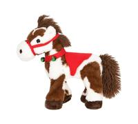 LeeQinersw Peluche Maculato e Bianco Imbottito di Peluche con Redini Rosse Interattivo Giocattolo per Bambini, Area Giochi
