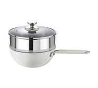 LeeQinersw Pentolino in Acciaio Inox 316L | Senza Rivestimento Interno, Pentolino da 20 Cm, Resistente Al, Casseruola con inserto vaporiera per Cottura a Vapore