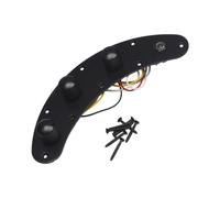 LeeQinersw Piastra di Controllo Del Cablaggio Dei Bassi Elettrici Set con 1 Tono 2 Volume E 1 Jack, Nero