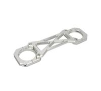 LeeQinersw Piastra di Irrigidimento Forcella Rigido | In Alluminio, Staffa, Stabile, Supporto, per Modifica, Argento