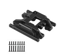 LeeQinersw Piastra paramotore, Modifica del Supporto della Trasmissione, Accessorio Leggero, Parte di Ricambio in Lega di Alluminio per Auto cingolata RC 1/18, Nero