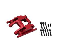 LeeQinersw Piastra paramotore, Modifica del Supporto della Trasmissione, Accessorio Leggero, Parte di Ricambio in Lega di Alluminio per Auto cingolata RC 1/18, Rosso